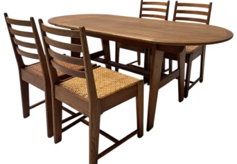 Modernist Art Deco Dining Room Table by Bas van Pelt for My Home, 1930s